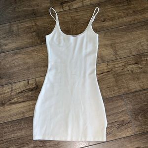 Femme XS Los Angeles White Tank Dress Bodycon Tight Spaghetti Mini